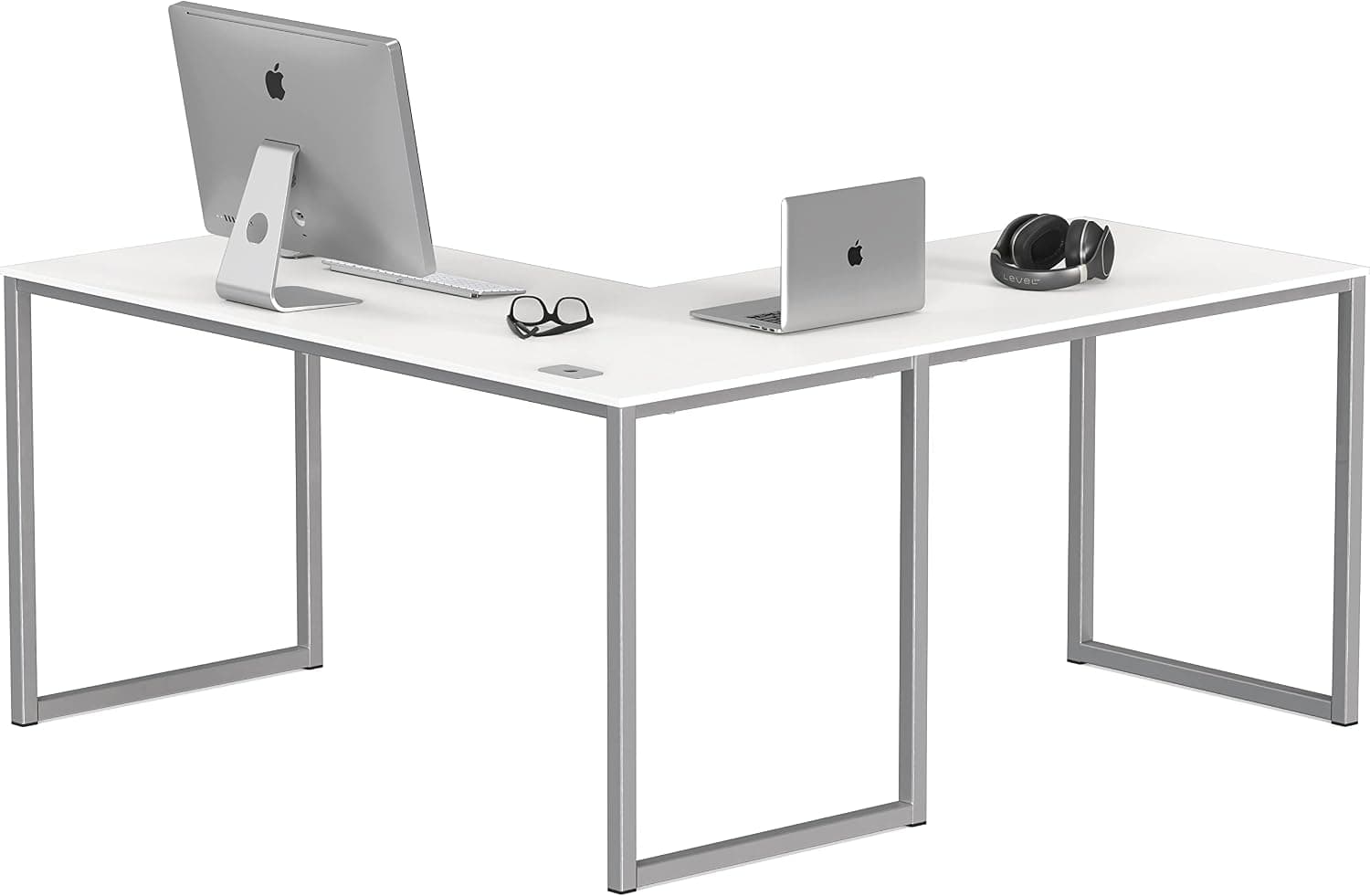 SHW Home Office L-Shaped Desk