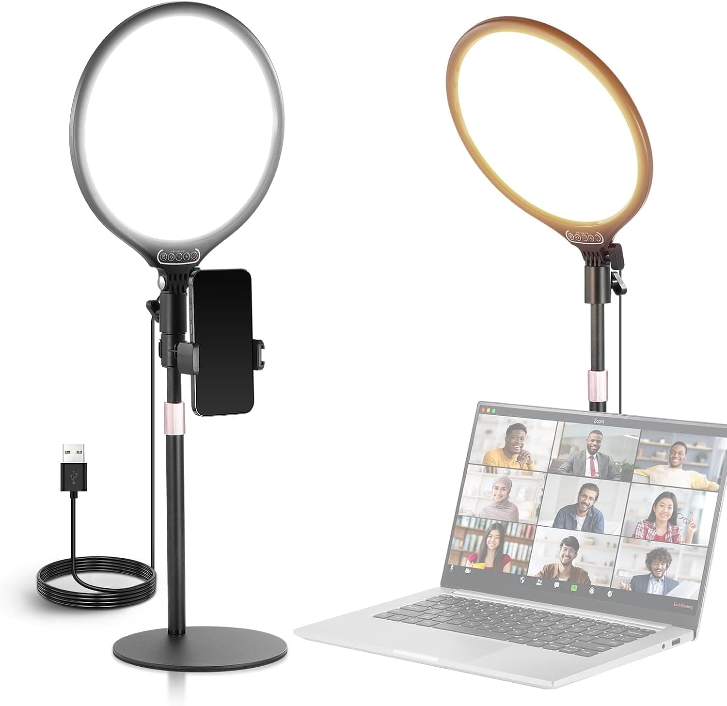NEEWER Basics 10.5-inch Desk Ring Light R10