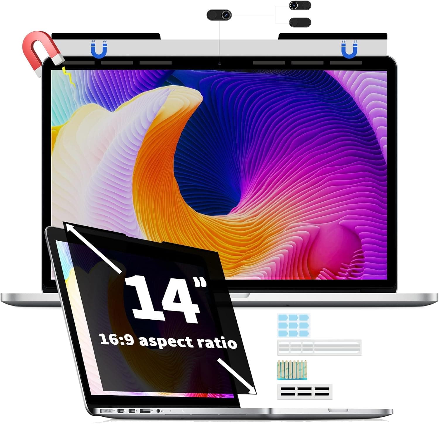 Magnetic Laptop Privacy Screen 14-inch