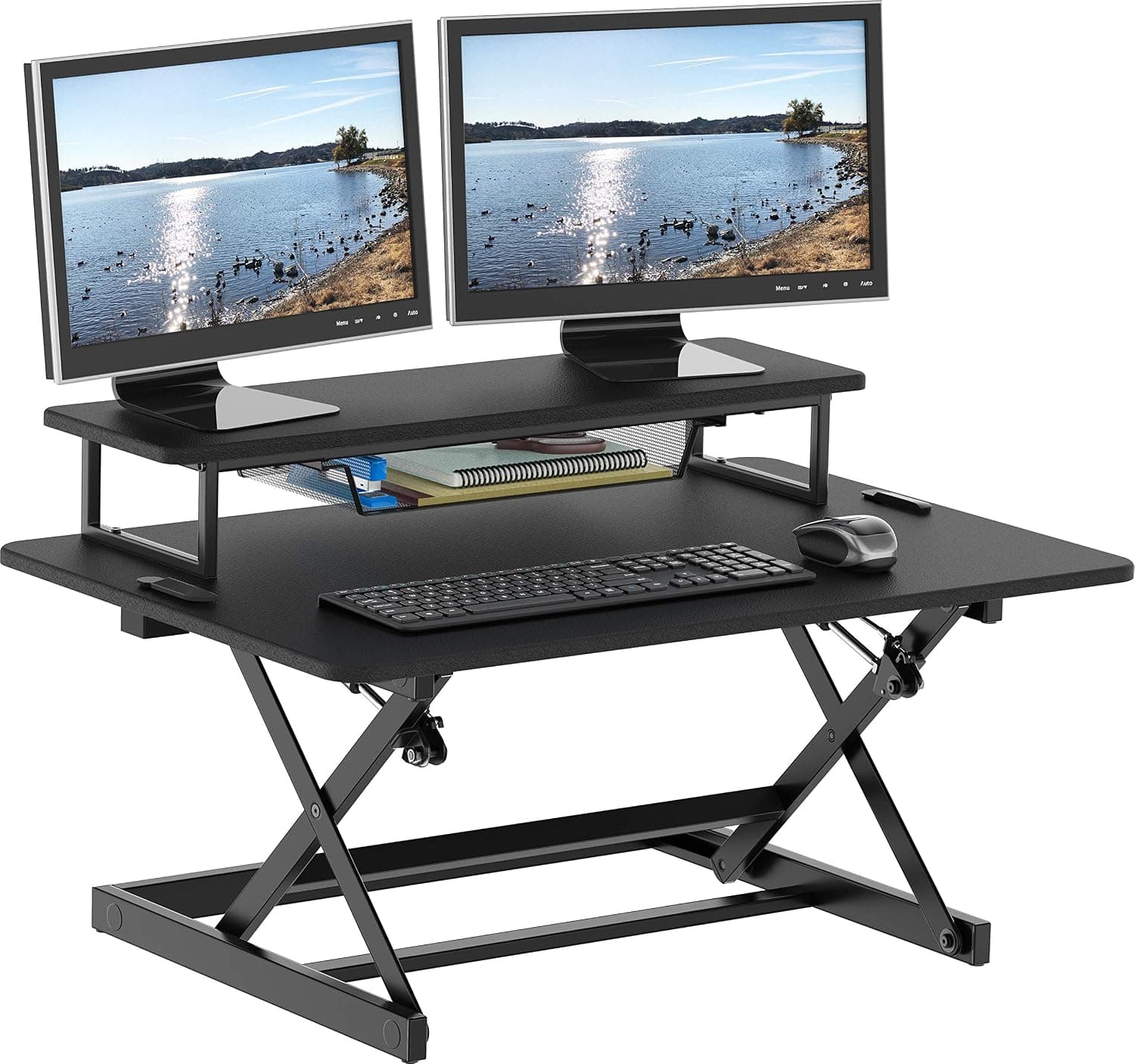 SHW 36-Inch Sit-to-Stand Desk Converter